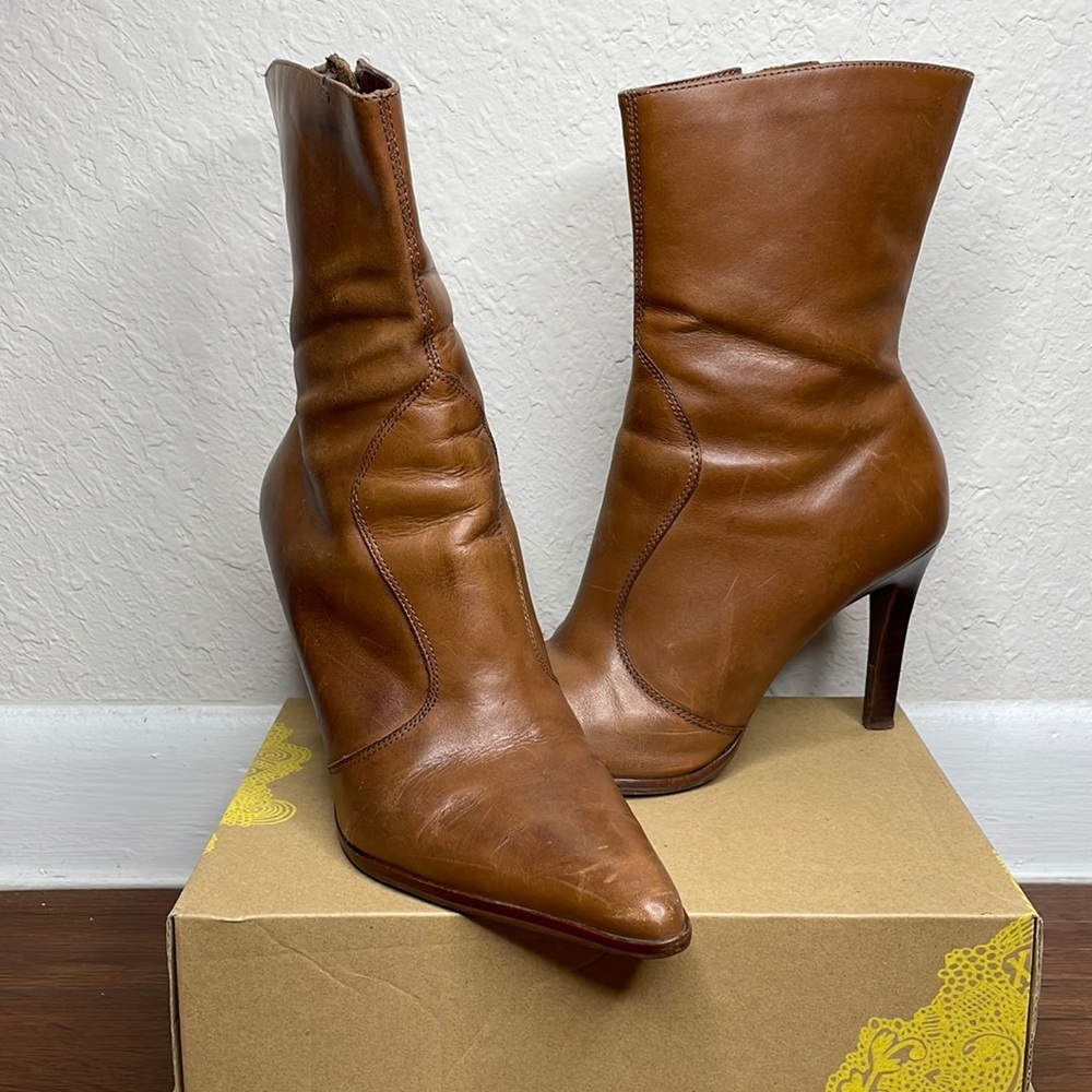 Brown ankle boots